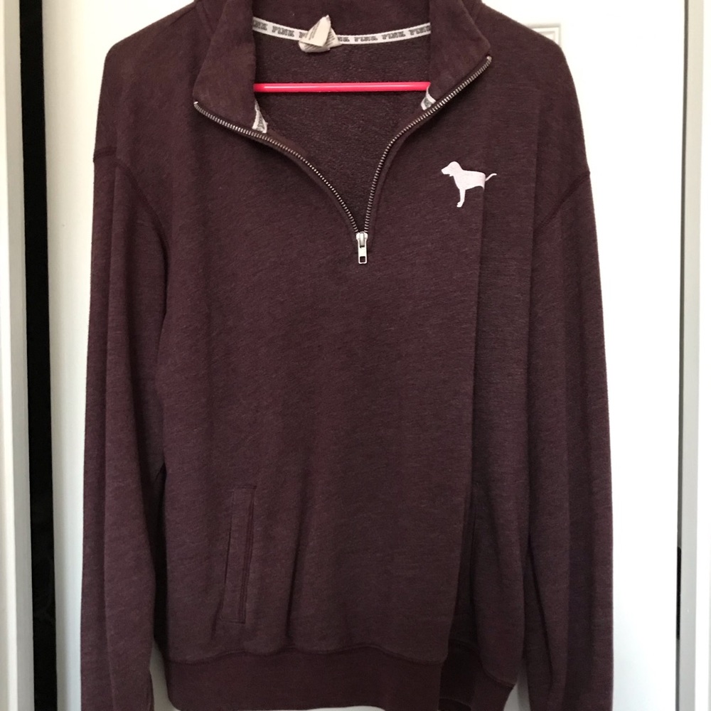 Quarter zip PINK sweater